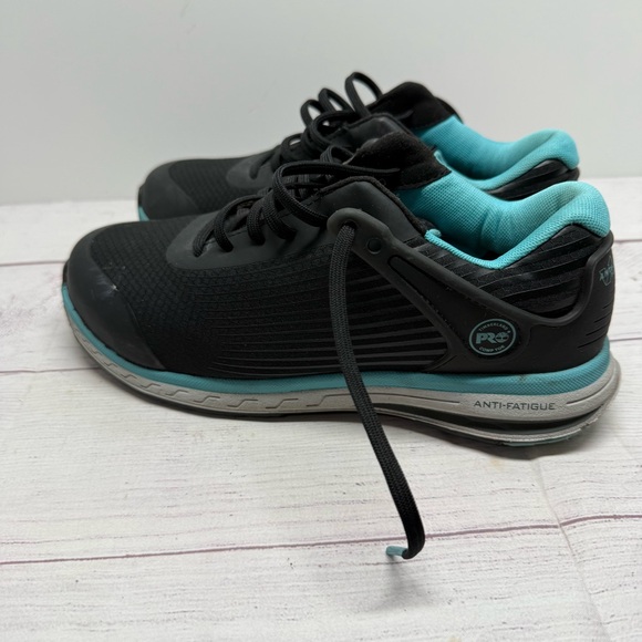 Timberland Pro® Composite Safety Toe Women's Shoes 8 DRIVETRAIN Black Blue - Picture 5 of 11